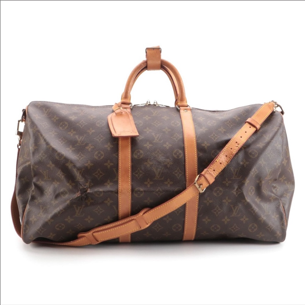 Louis Vuitton Keepall 55 Bandouliere in Monogram Canvas and Vachetta Leather